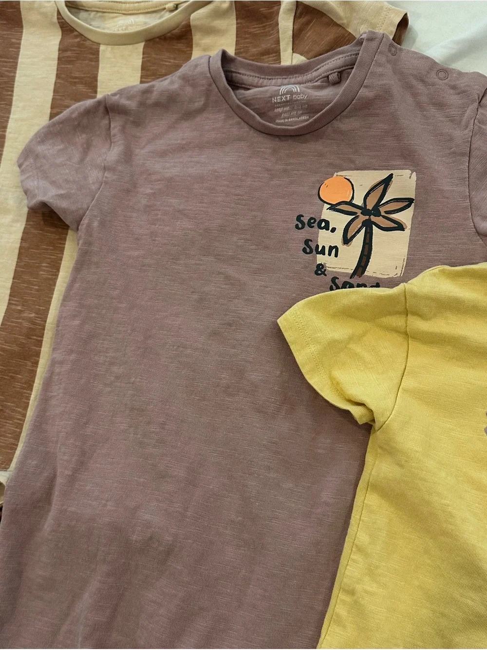 NEXT baby Short-Sleeve Rompers 3 Pack